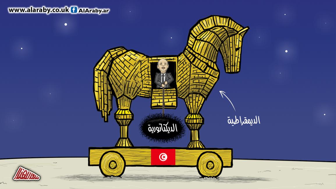 كاريكاتير حصان طروادة / المهندي 