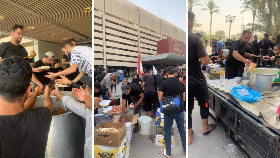 Scenes of the sit-in in the Iraqi parliament from the Sadrist movement - Telegram