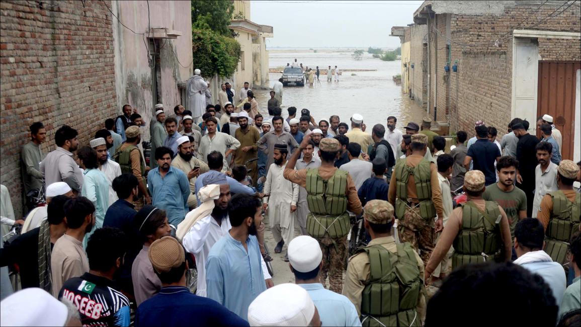 الفيضانات تغرق مساحات واسعة من أراضي باكستان