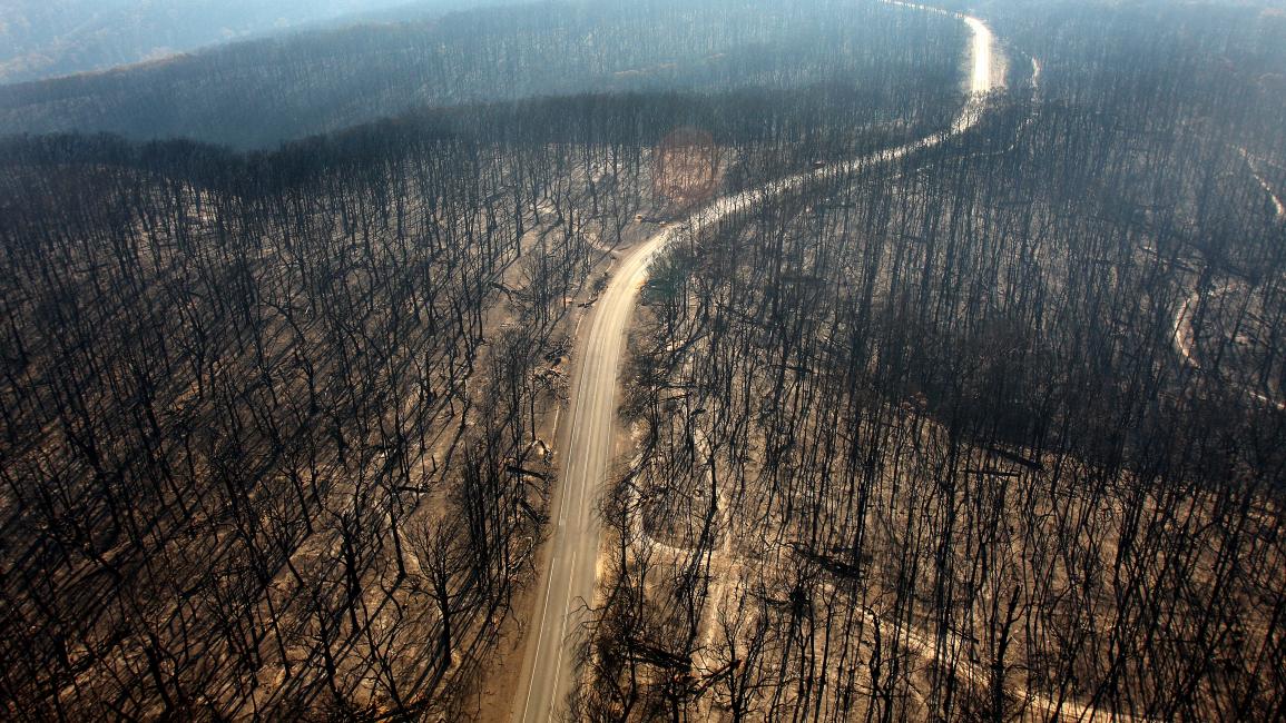 دمار خلفته حرائق الغابات في ملبورن (لويس أسكوي/Getty)