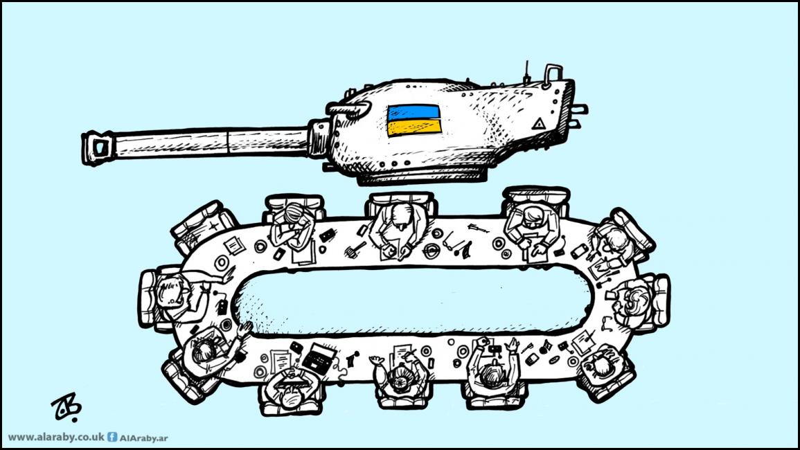 كاريكاتير دبابات أوكرانيا / حجاج