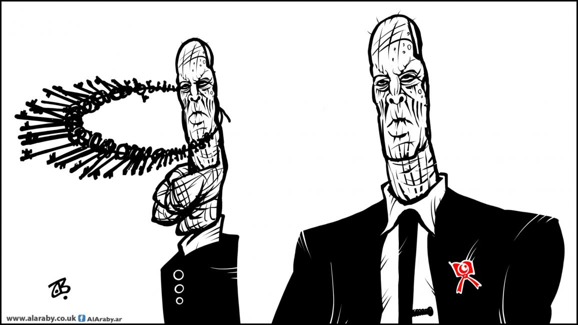 كاريكاتير السجان قيس سعيد / حجاج
