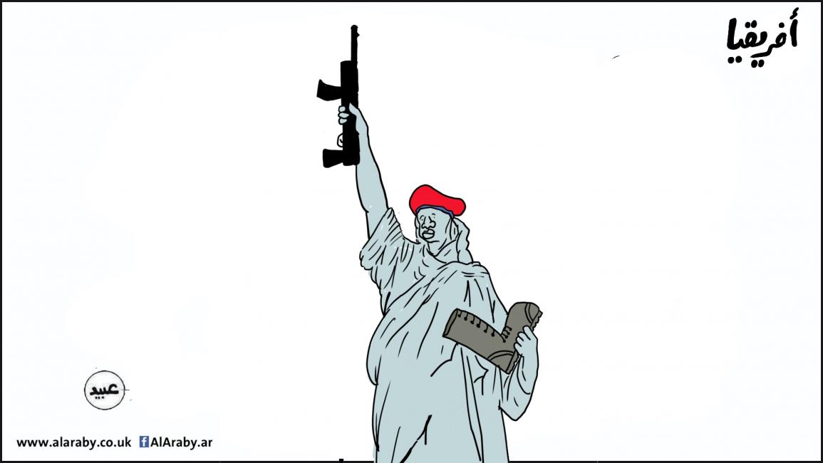 كاريكاتير افريقيا الانقلابات / عبيد