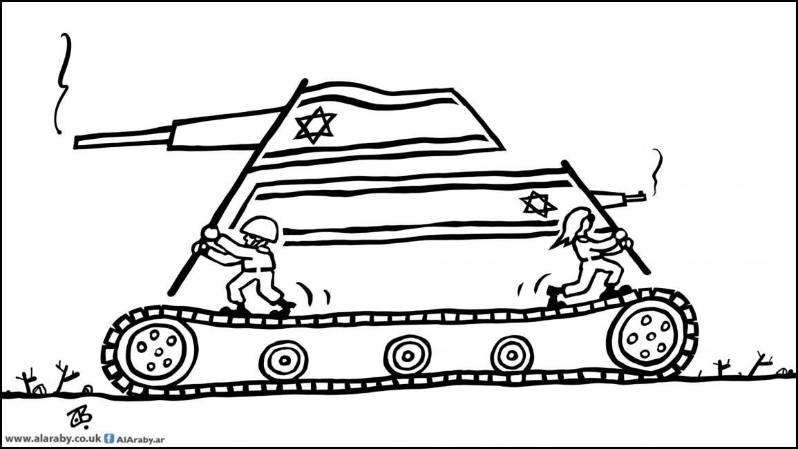 كاريكاتير احتجاجات تل أبيب / حجاج