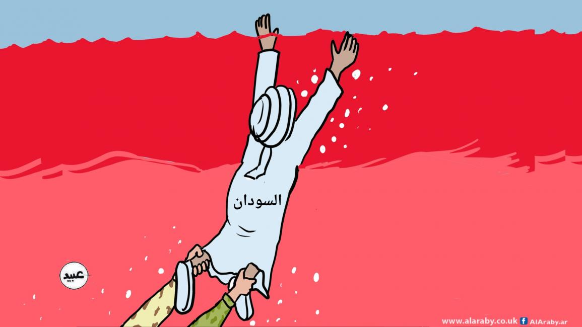 كاريكاتير السودان في مستنقع الحرب / عبيد