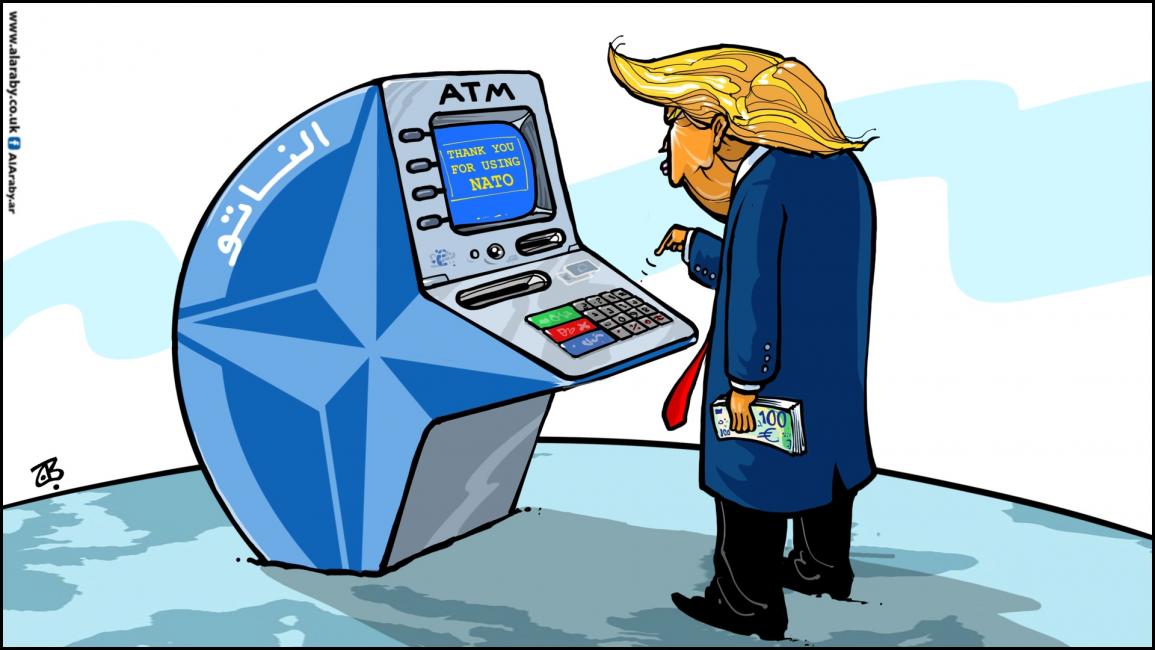 كاريكاتير ترامب وحلف الناتو / حجاج