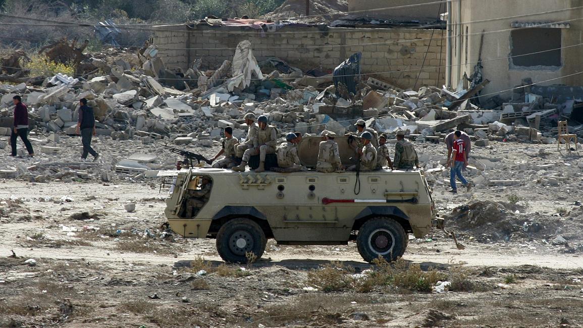سياسة/الجيش المصري في سيناء/(عبد الرحيم الخطيب/الأناضول)