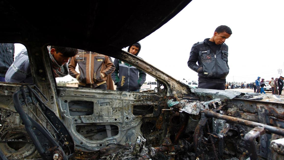 العراق-مجتمع- تفجير في بغداد (حيدر حمداني/فرانس برس)