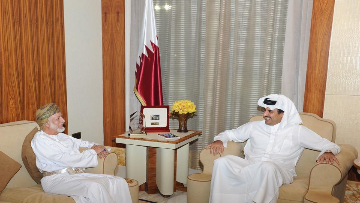 أمير قطر مع بن علوي- تويتر
