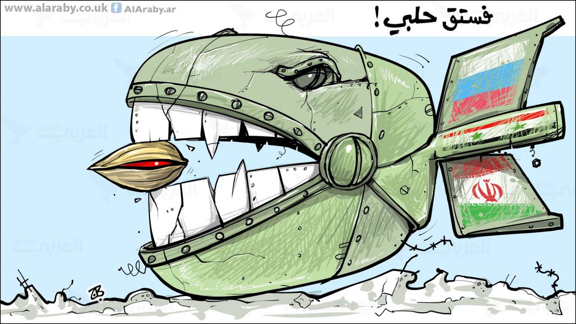 كاريكاتير فستق حلبي / حجاج