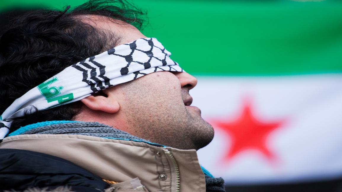 احتجاج على الاعتقالات في سورية- Getty