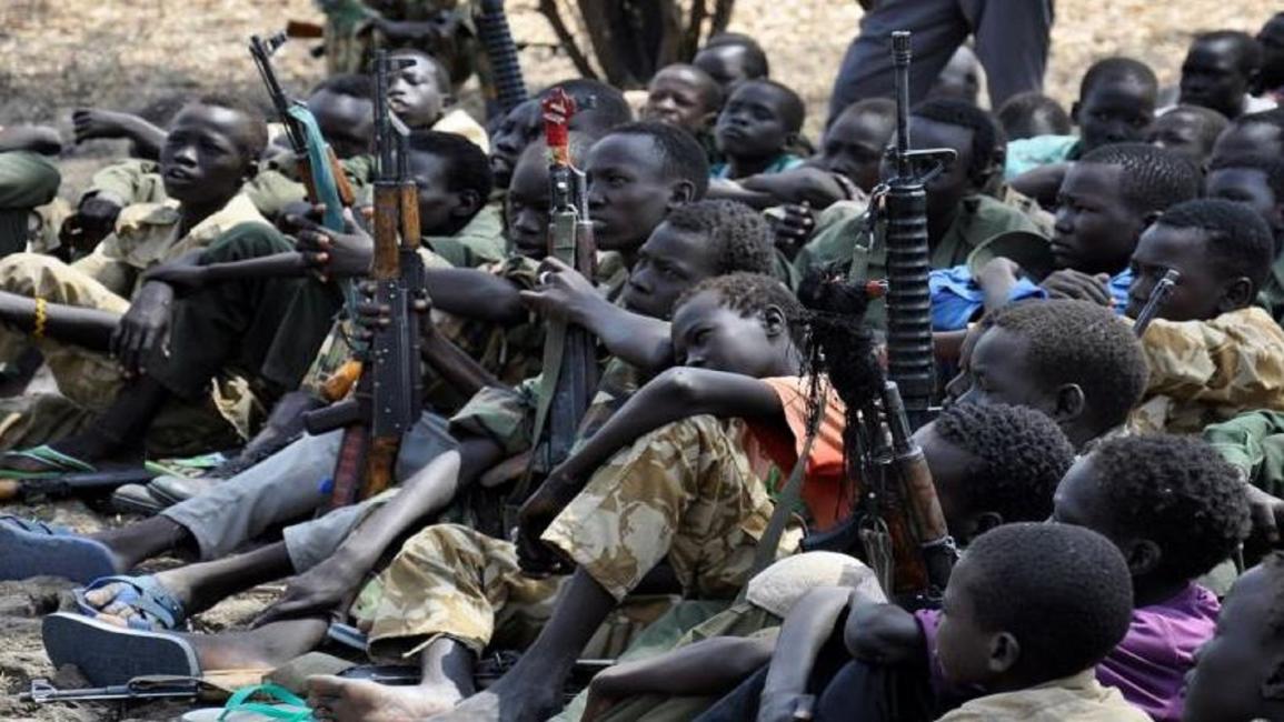 تجنيد الأطفال في جنوب السودان (تويتر)