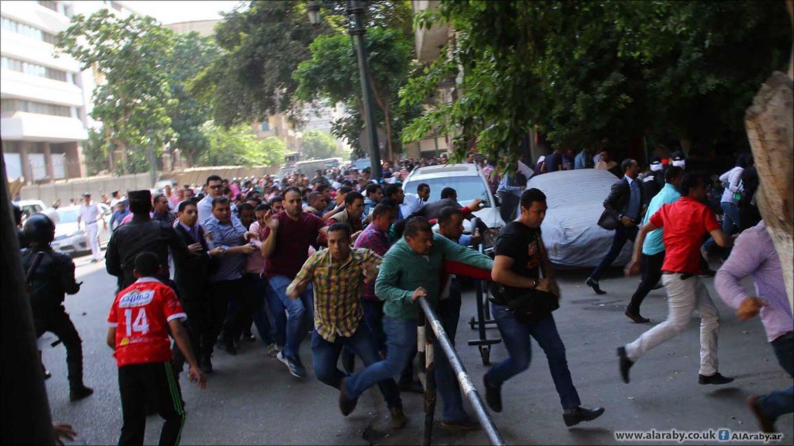 فض احتجاج حاملي الماجستير والدكتوراة في القاهرة (العربي الجديد)