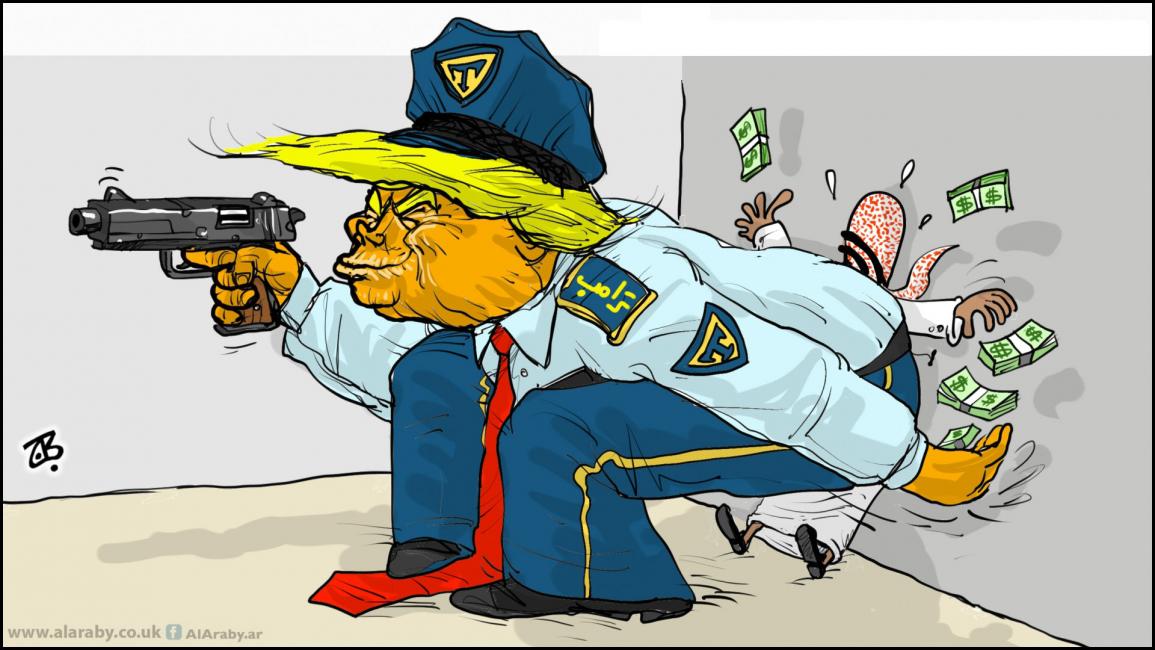 كاريكاتير ترامب والدول الغنية / حجاج
