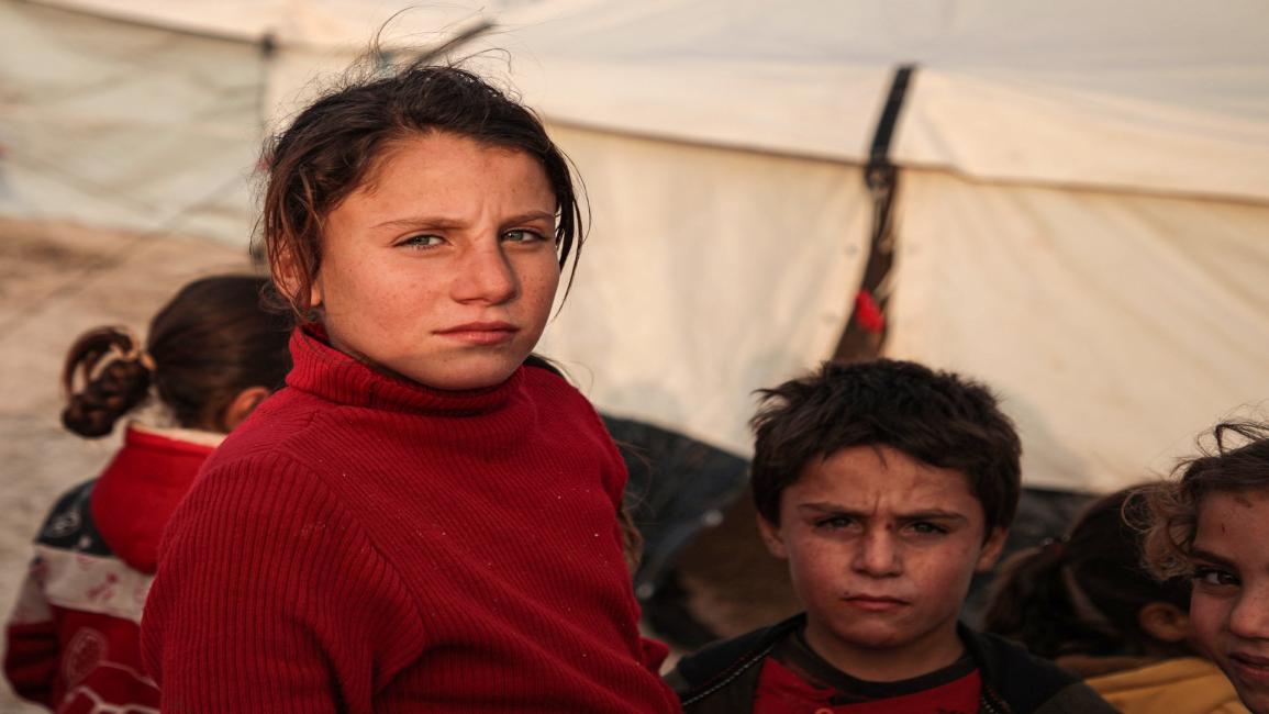 نازحون أطفال في سورية/مجتمع (عارف وتد/ فرانس برس)