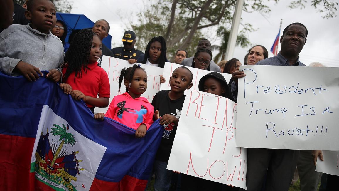 مهاجرون من هايتي يحتجون في الولايات المتحدة - مجتمع