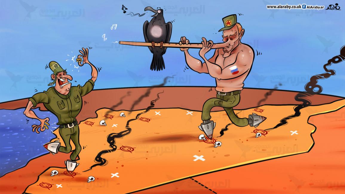 كاريكاتير روسيا واسرائيل