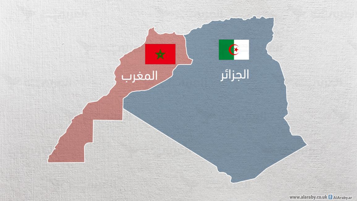 خريطة الجزائر والمغرب 