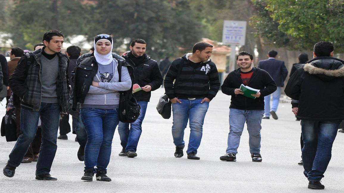 طلاب في جامعة دمشق- فرانس برس