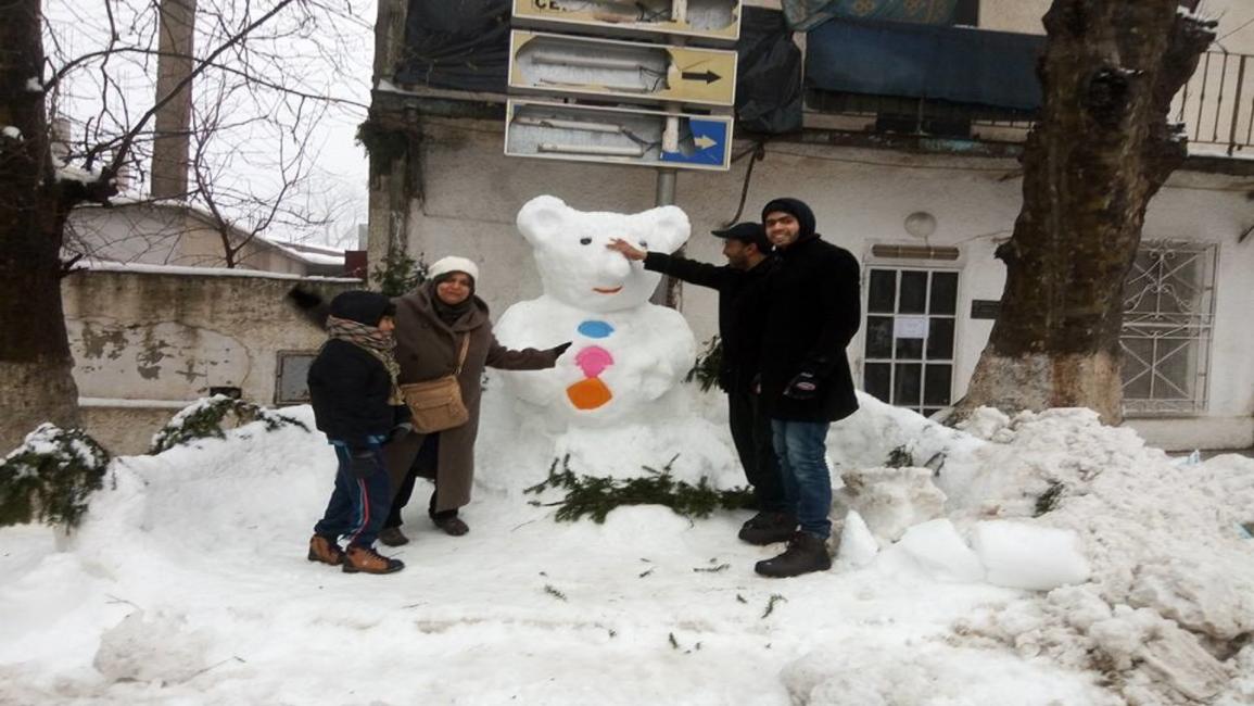 رجل الثلج وصور فوتوغرافية