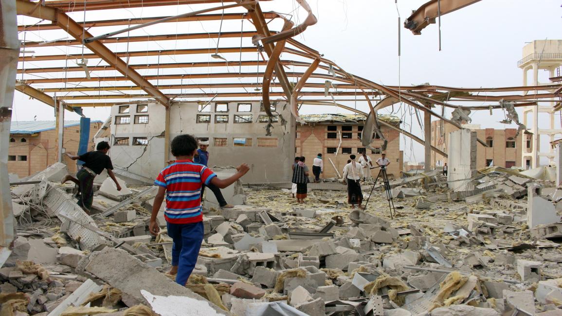 مركز أطباء بلا حدود في حجة بعد قصفه(فرانس برس)
