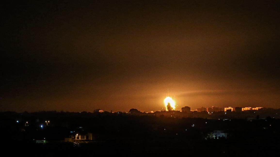 غزة/إسرائيل تقصف موقعاً لكتائب القسام/رحيم خطيب/الأناضول