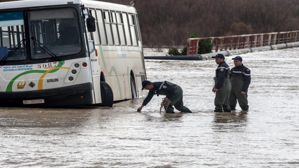 فيضانات تونس 2015 (الأناضول)