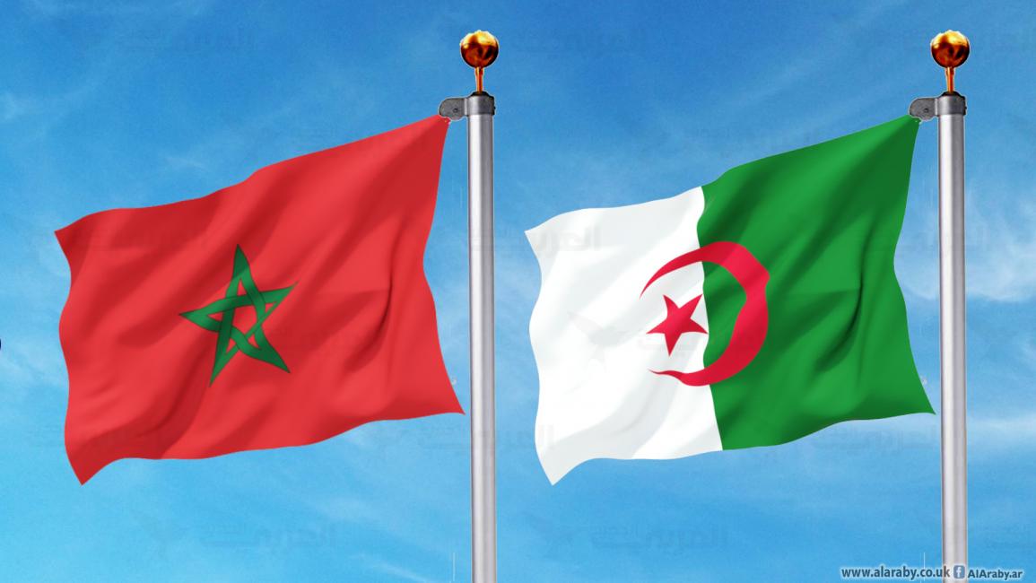 علم الجزائر وعلم المغرب