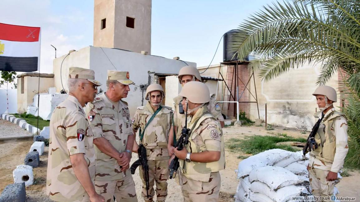 وزير الدفاع المصري يزور سيناء