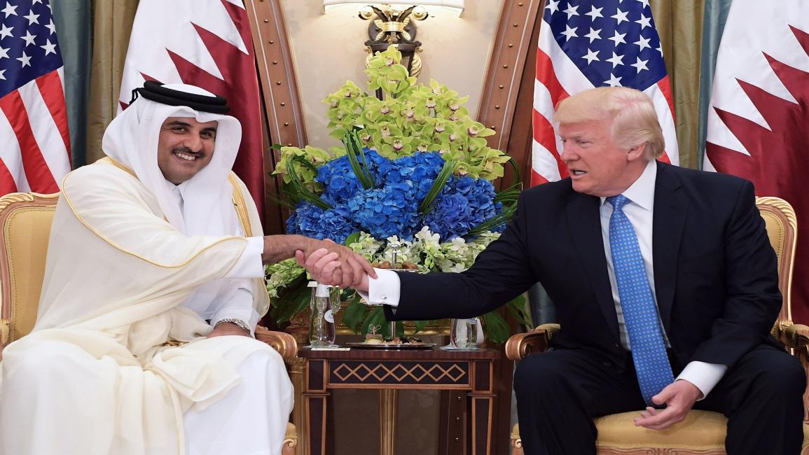 أمير قطر وترامب/ السعودية