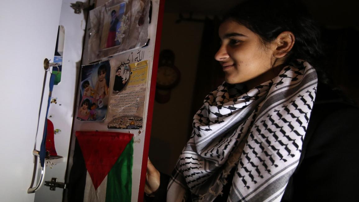 ملاك الخطيب أصغر أسيرة فلسطينية لدى الاحتلال (فرانس برس)