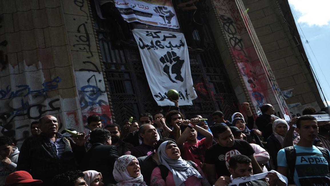 مصر/سياسة/شباب 6 أبريل/(جيانلوجي غارسيا/فرانس برس)