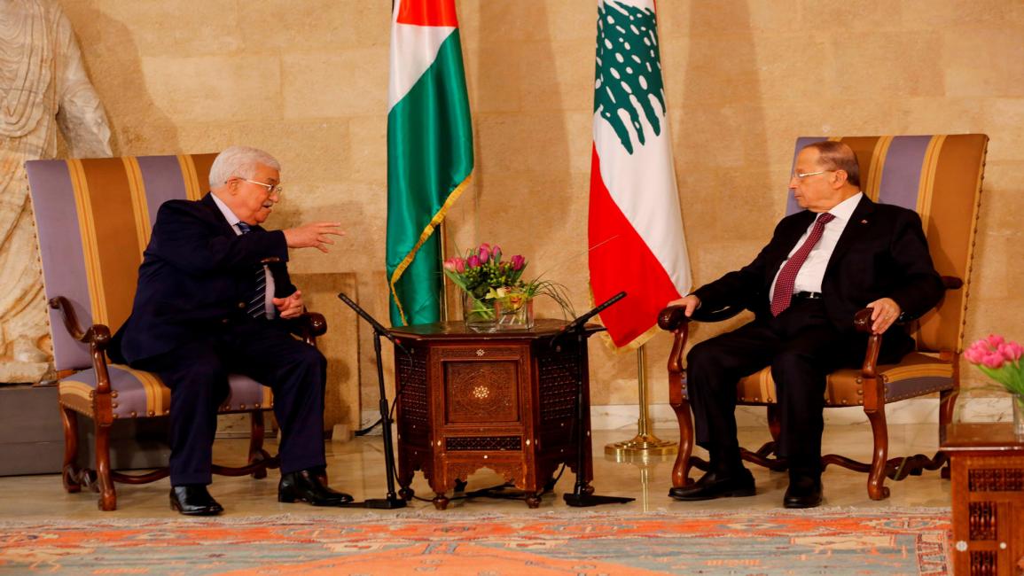 محمود عباس وميشيل عون