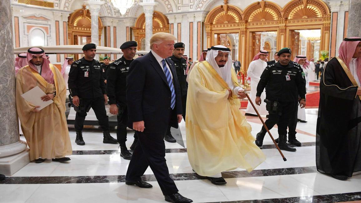السعودية/سياسة/ترامب والملك سلمان/(مانديل نغانغ/فرانس برس)