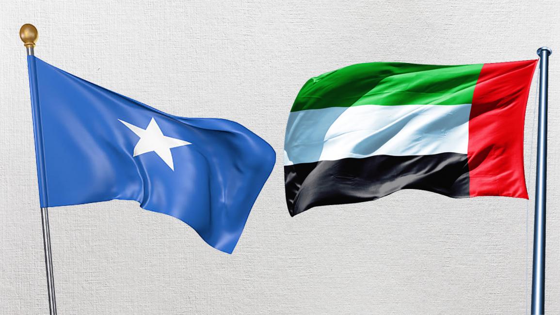 علم الإمارات والصومال 