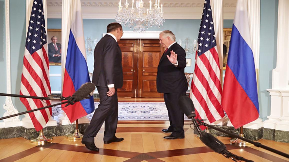 لافروف وتيلرسون/أميركا/روسيا/سياسة (Getty)