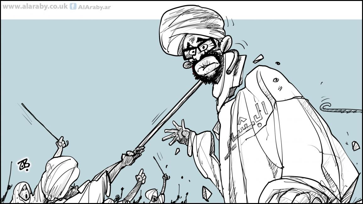 كاريكاتير عصا البشير / حجاج