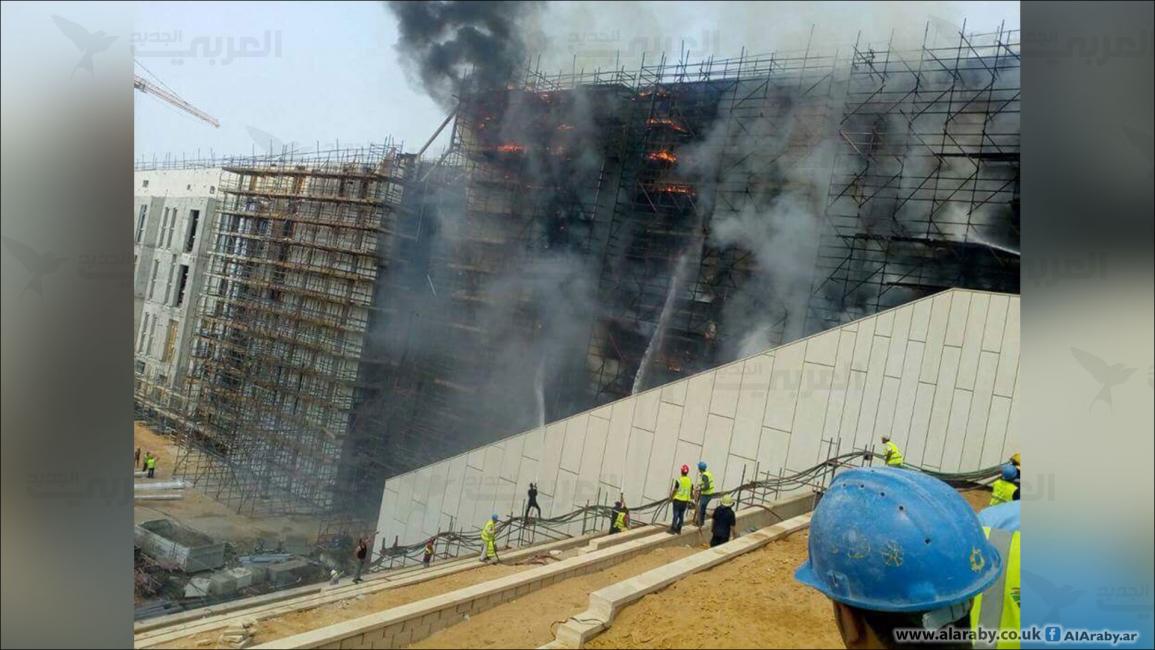 حريق بمبنى تابع للمتحف المصري الكبير(العربي الجديد)