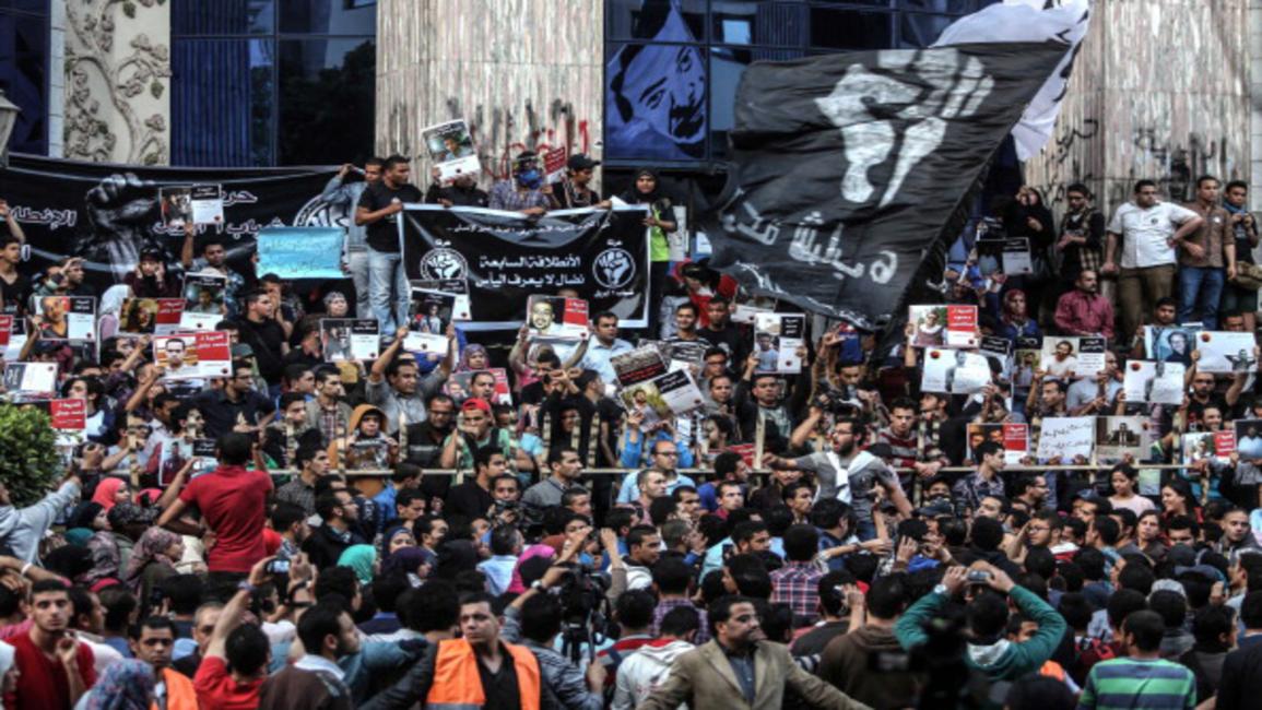 مصر-سياسة-احتجاج ضد رافضي ترسيم الحدود-15-05-2016