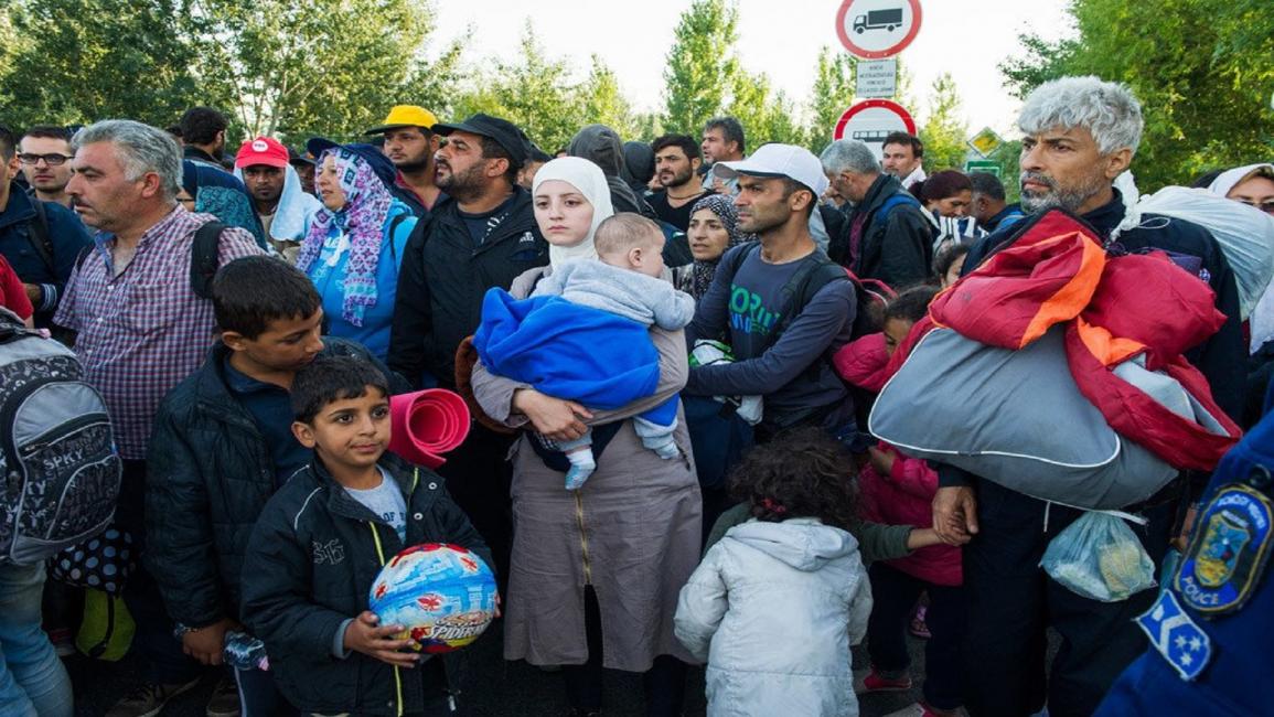 طالبو لجوء في المجر (تويتر)