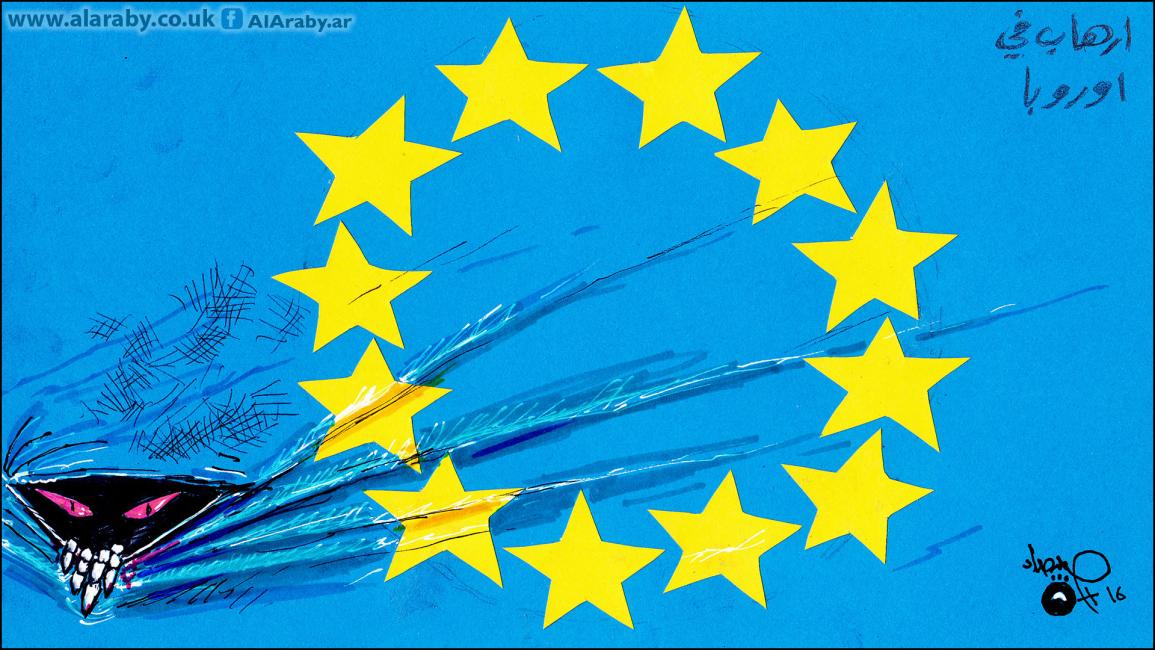 كاريكاتير ارهاب في اوروبا / حداد