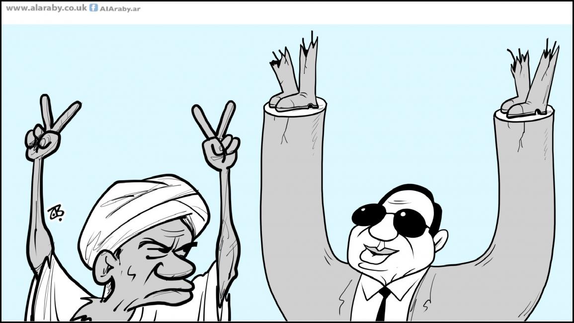 كاريكاتير مصر والسودان / حجاج