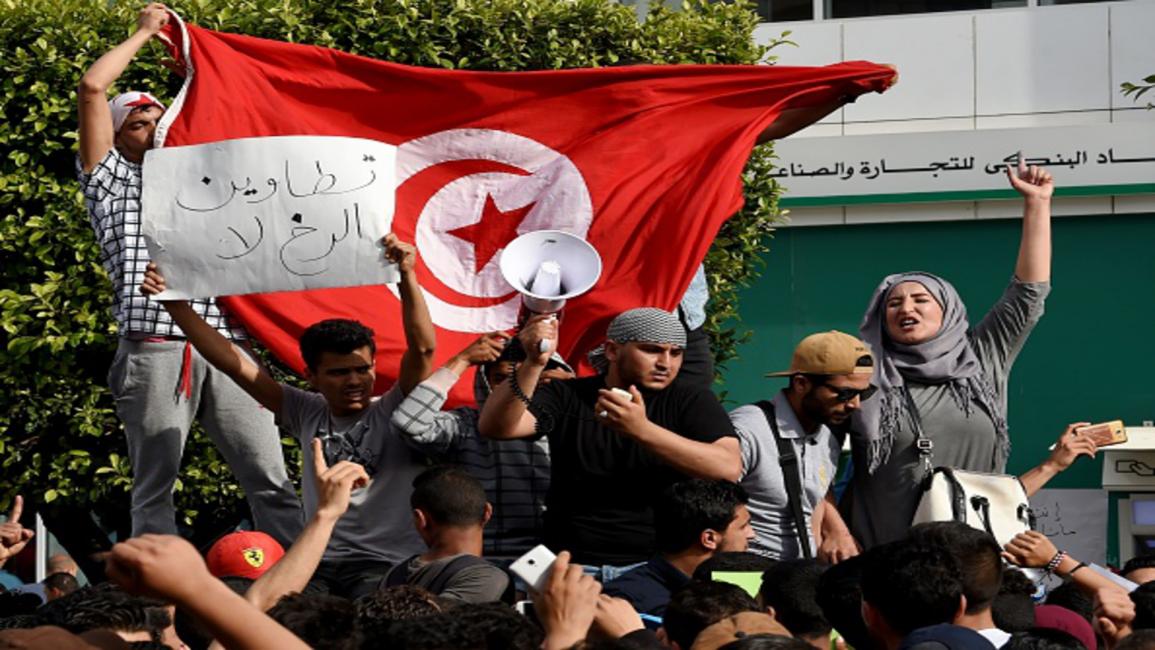 تونس/سياسة/احتجاجات تطاوين/(فتحي بلعيد/فرانس برس)