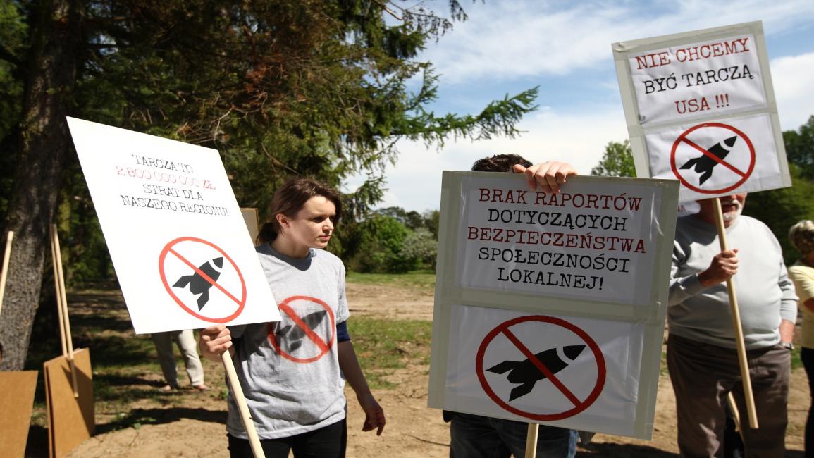 احتجاج ضد الدرع الصاروخي في بولندا
