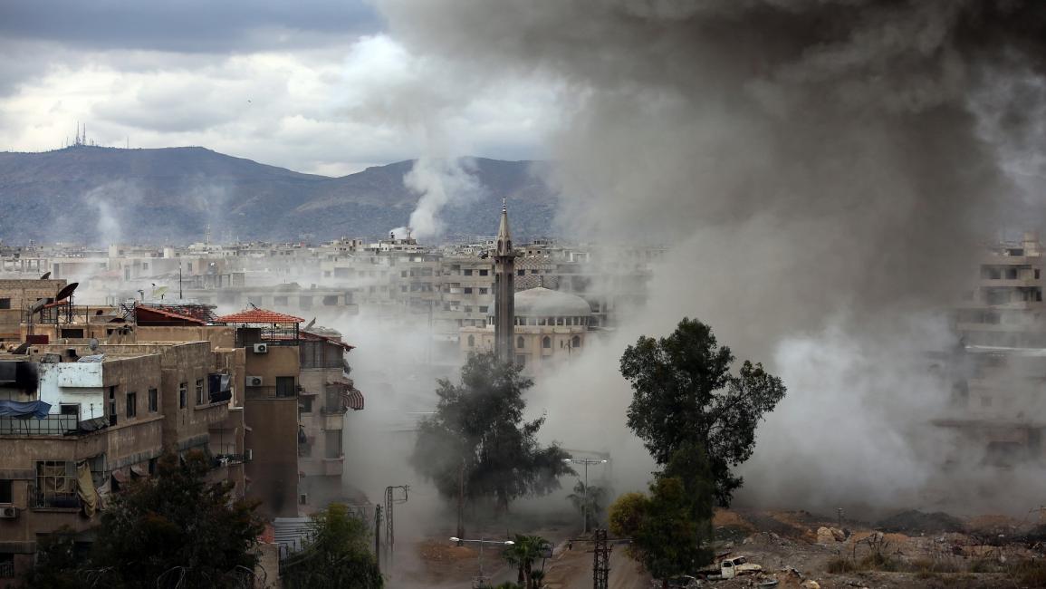 قصف الغوطة (عامر المهيباني/فرانس برس)