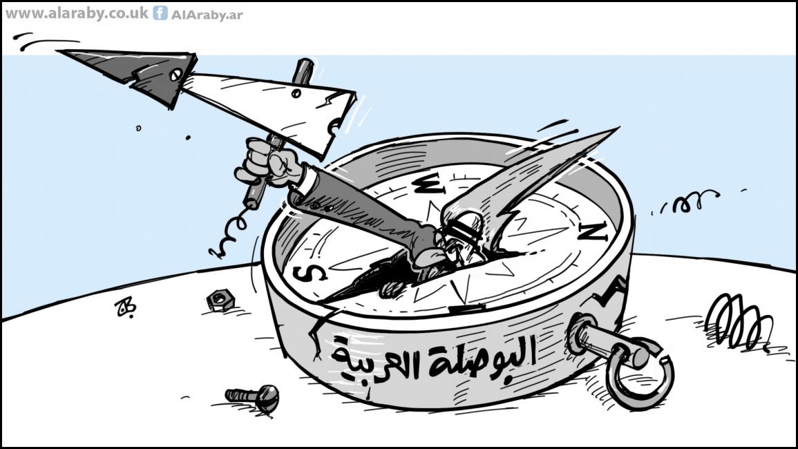 كاريكاتير البوصلة العربية / حجاج