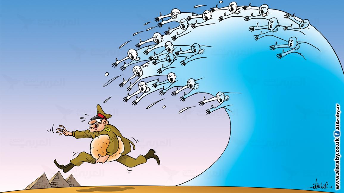 كاريكاتير ثورة الخبز / علاء 
