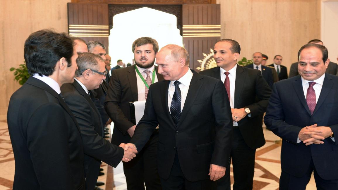 بوتين بالقاهرة لتوقيع عقد إنشاء المحطة النووية (ألكسي نيكولسكي/Getty)