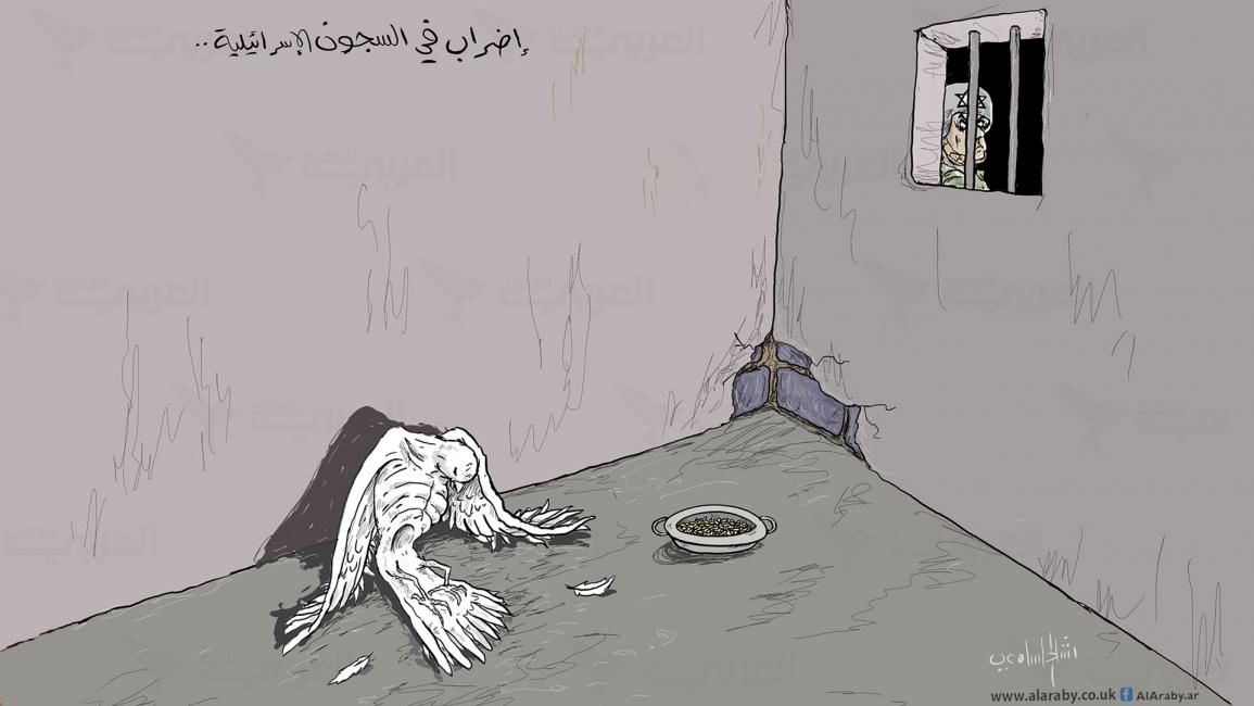 كاريكاتير السلام المسجون  / رشاد