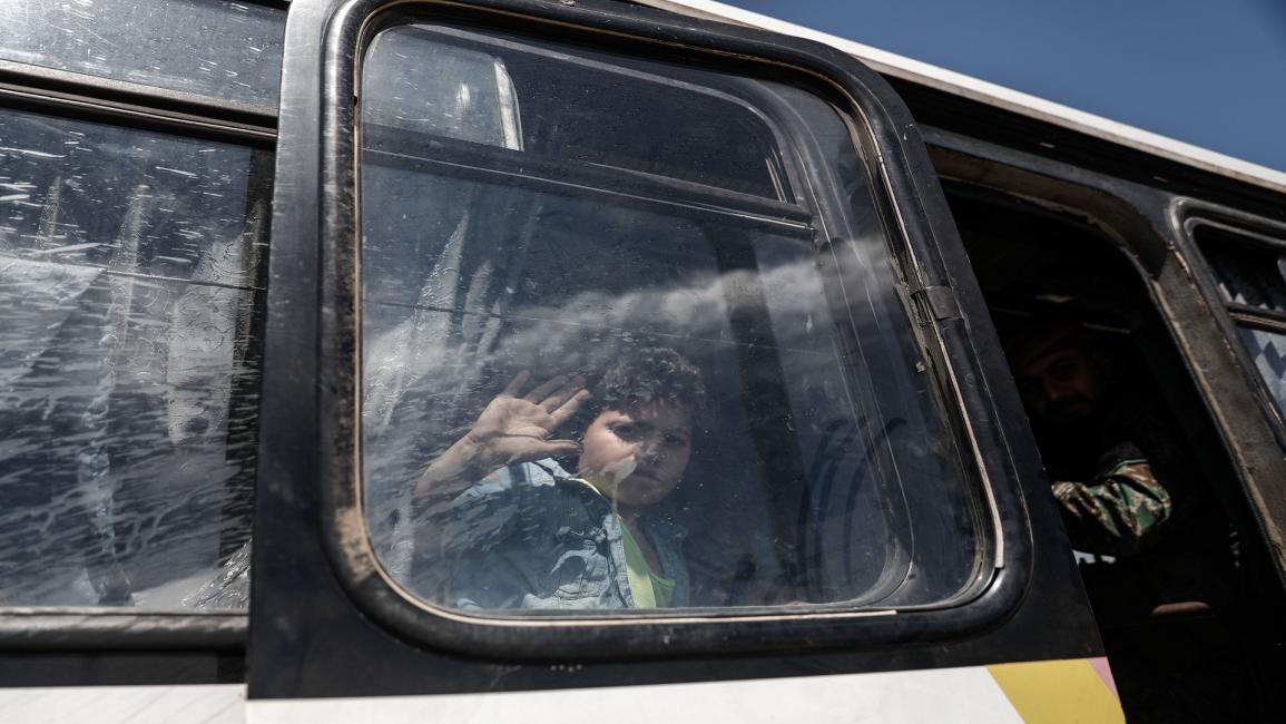 حافلات التهجير في سورية/مجتمع (سامر الدومي/ فرانس برس)